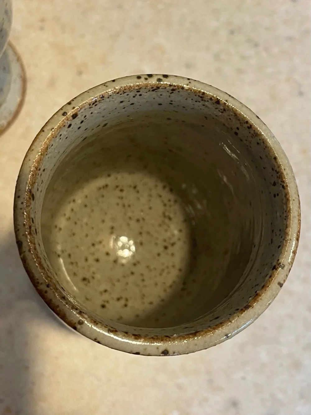 STUDIO ART POTTERY Set of 2 Goblet Chalice Cups Studio Art Pottery Handmade 8oz